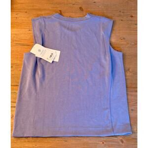 Athleta Sleeveless Crewneck Tank Top Blue Size M NWT